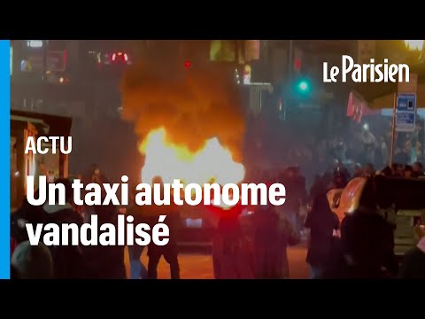 Un taxi autonome incendié en pleine rue à San Francisco