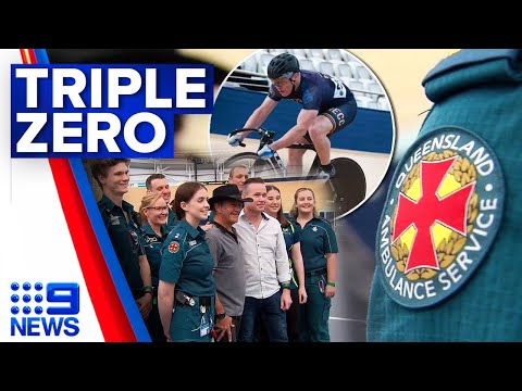 Cyclist saved after suffering heart attack mid-ride | 9 News Australia