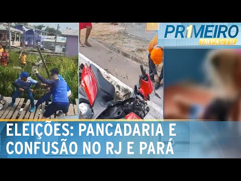 Cidades no Rio e no Pará registram pancadaria durante as eleições | Primeiro Impacto (07/10/24)