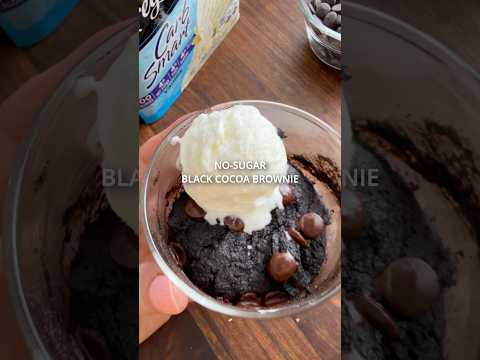 Microwave Mug Brownie (no sugar!)