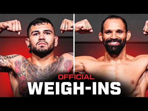 Hernandez vs Pereira Fighter Weigh-Ins | UFC Vegas 99