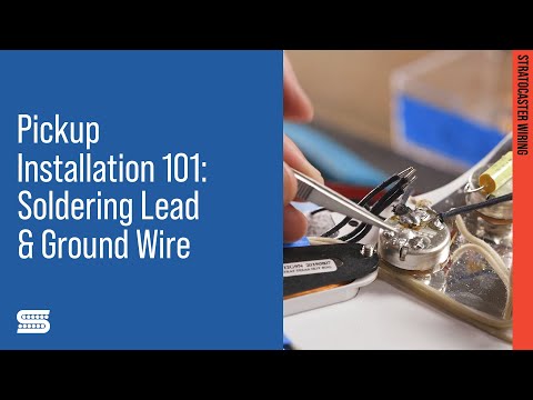 Stratocaster DIY: Soldering Lead and Ground Wires