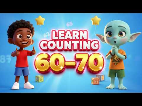 Learn Numbers 60–70 | Counting Song for Kids | African Beats Nursery Rhyme | Ubuntu Kids