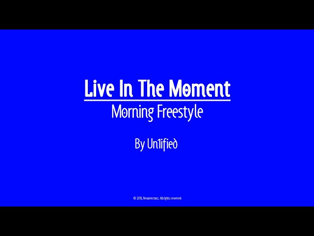Visualization of Live In The Moment by Un1fied.

This track was made on a soft morning in their home studio. The peaceful setting and conversations on subjects as mental health and 'how to live life' inspired them to create this track

Listen to Live In The Moment!
https://un1fied.contactin.bio/

VIBE WITH:
Un1fied 
https://www.instagram.com/un1fiedvibez/

CREDITS
Audio
Producer:  Un1fied
Mix & Master: DETA
https://www.instagram.com/un1fiedvibez/
https://www.instagram.com/douwedeta/

Video
Director:  Un1fied
Camera: DETA
Edit: The Guide
Production: Resurrectorz

https://www.instagram.com/theguidrc/
https://www.instagram.com/douwedeta/
___________________________________________________________________________________________________
 
Resurrectorz is an independent Record label based in the Netherlands, mainly focused on quality Conscious (Hip-Hop) music. Resurrectorz serves as a representative of  a modern tribe based on the power of Love & Understanding. Subscribe to our YouTube Channel for more quality music.  

CONTACT
Info@resurrectorz.com 
https://www.resurrectorz.com/
https://www.instagram.com/resurrectorz.inc/