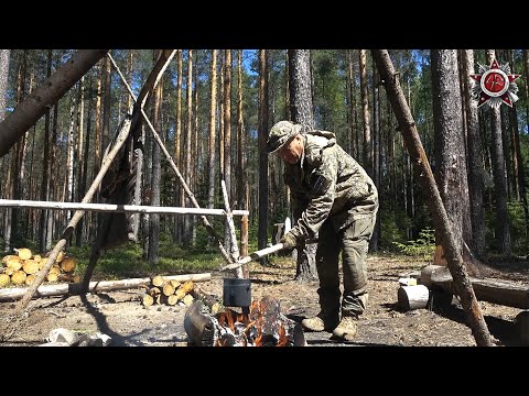 Survival Without Equipment? Survival Fishing | Water Survival Backwoods Dirt Bike Trip