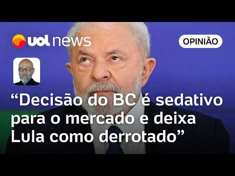 Lula se colocou em posição de derrotado com decisão do BC, mas mercado vai se acalmar, diz Josias