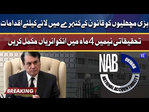 Chairman NAB Huge Orders | Bari Machliyoun Ko Pakrny K Lye Baray Iqdamat