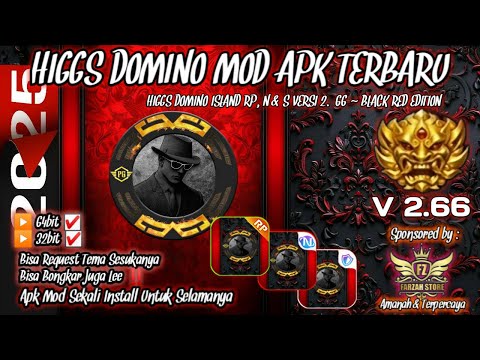 Higgs Domino Mod Apk Terbaru RP, N & S Versi 2.66 ~ Black Red Edition