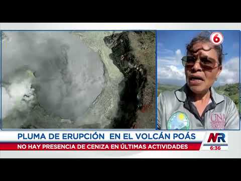 Condiciones del clima influirían en la actividad del Volcán Poás