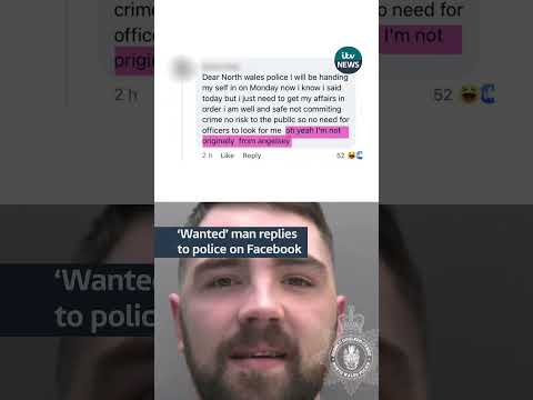 ‘Wanted’ man replies to police on Facebook #uk  #crime  #wales  #police