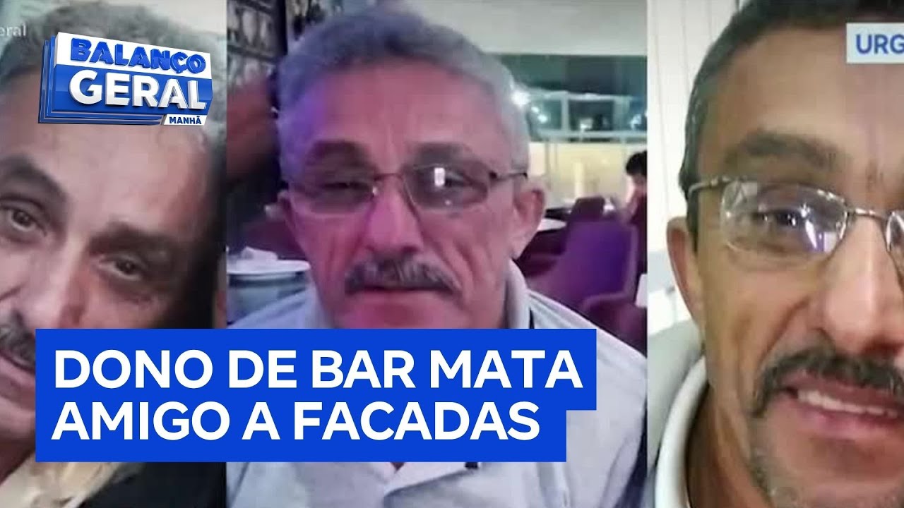Dono de bar mata amigo a facadas durante discussão  TV Online Dono de bar mata amigo a facadas durante discussão