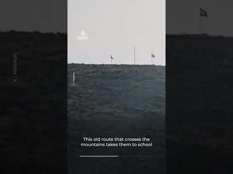 Israeli forces fire tear gas near Palestinian schoolchildren | AJ #shorts