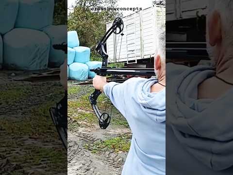 FENRIS Steambow 5 SHOTS in a ROW on 20 METRES #buddie #friend #team #bow #1sttime #bowandarrow