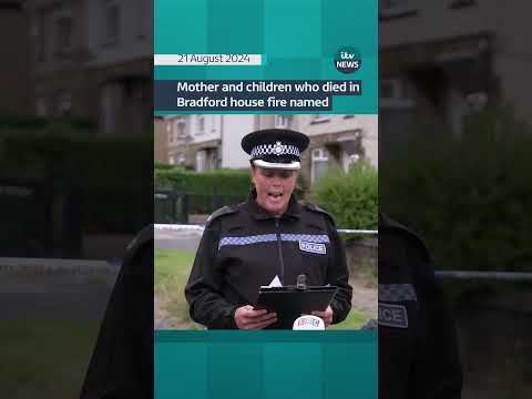 A mother and three children killed in a house fire in Bradford have been named #itvnews #bradford
