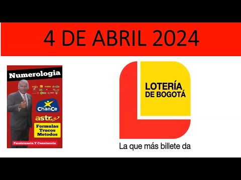 LOTERIA DE BOGOTA JUEVES 4 de Abril 2024 RESULTADO PREMIO MAYOR #loteríadebogotá (6907)