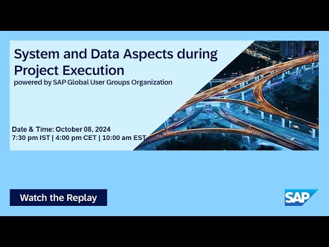 System and Data Aspects During Project Execution I Move to Cloud ERP I 24.10.08