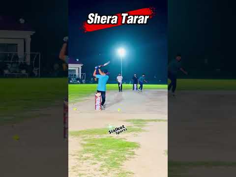 Shera Tarar with Super Action iN ARB #cricket #viral #tournament #tapball #sialkotsports #sports