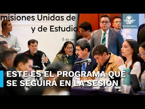 Comisiones unidas del Senado para aprobar dictamen de reforma judicial dan inicio