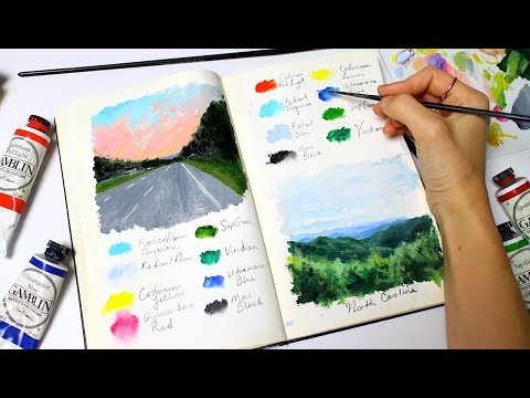 Landscapes From A Road Trip | Sketchbook Sunday #39