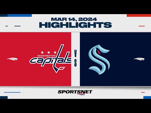 NHL Highlights | Capitals vs. Kraken - March 14, 2024