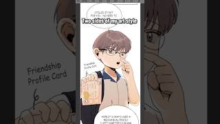 My art but 2 sides✍️#webtoon #digitalart #artist #manhwa