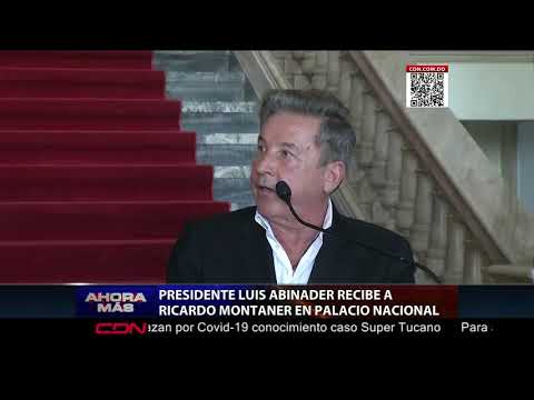 Presidente Luis Abinader recibe a Ricardo Montaner en Palacio Nacional
