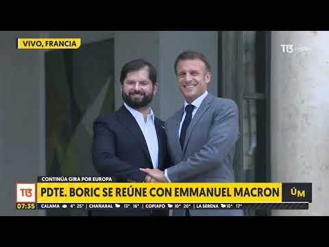 Presidente Boric se reúne con Emmanuel Macron