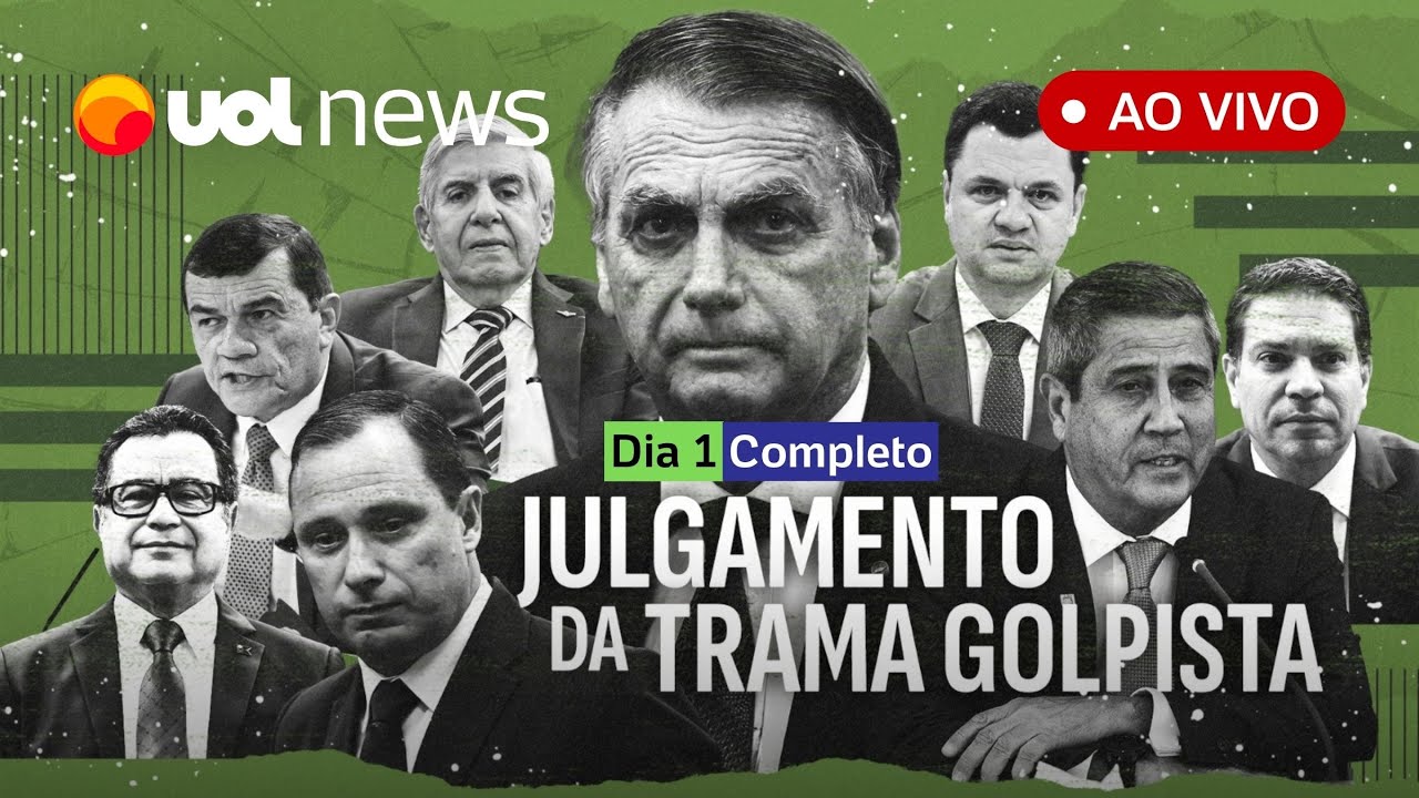 Julgamento de Bolsonaro ao vivo no STF: Assista à transmissão completa do caso da trama golpista