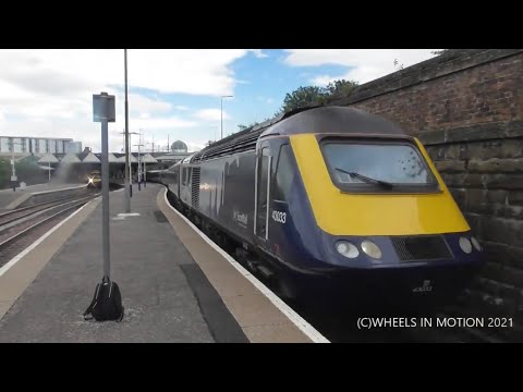 [HD] Afternoon trains at Dundee including Scotrail Class 43's (Inter7city)