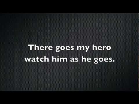 Foo Fighters - My Hero Lyrics