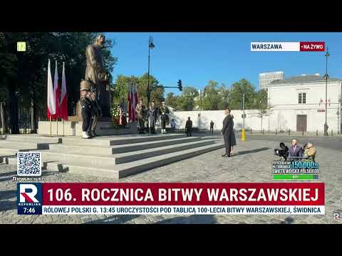 106. rocznica Bitwy Warszawskiej Prezydent składa wieniec