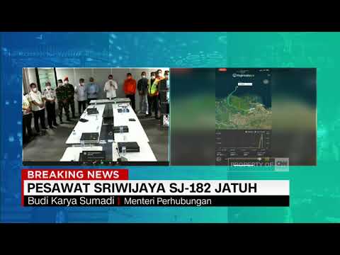Menhub Jelaskan Kronologi Hilang Kontak Pesawat Sriwijaya SJ-182