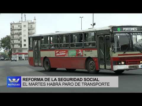 El martes 25 habrá paro de transporte en rechazo a la reforma de seguridad social