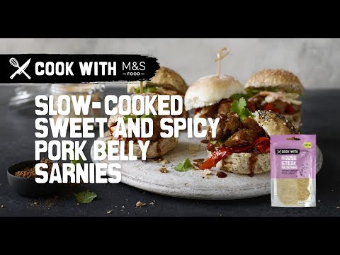marksandspencer.com & Marks and Spencer Promo Code video: M&S | Cook With M&S... slow-cooked sweet and spicy pork belly sliders