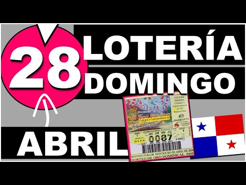 Resultados Sorteo Loteria Domingo 28 de Abril 2024 Loteria Nacional de Panama Sorteo Hoy Dominical