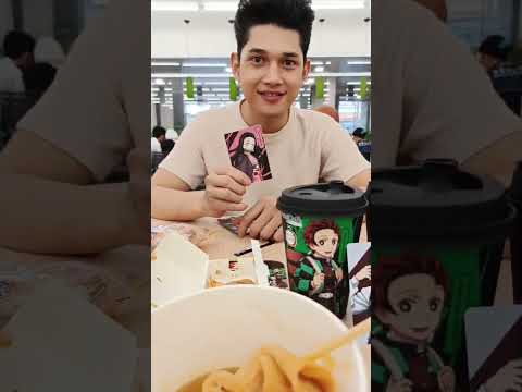 ngopi event demon slayer di family mart. #demonslayer #familymart