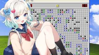 【MINESWEEPER】silly ghost hurts her brain with numbers【Maid Mint Fantôm