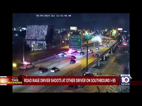 Road rage prompts shooting on I-95 in Mami-Dade