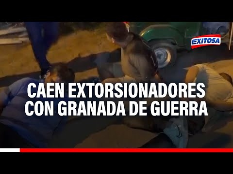 VES: Caen tres extorsionadores con granada de guerra
