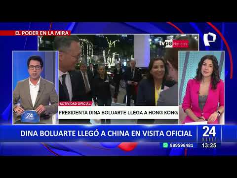 24Horas VIVO | Dina Boluarte llega a China en visita oficial