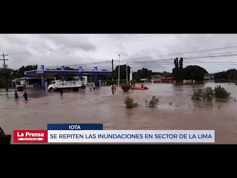 Se repiten las inundaciones en el sector del municipio de La Lima