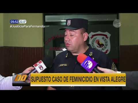 Supuesto caso de feminicidio en Asunción