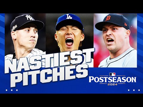 The NASTIEST PITCHES of the 2024 Postseason! (Ft. Yamamoto, Luke Weaver, Tarik Skubal AND MORE!)