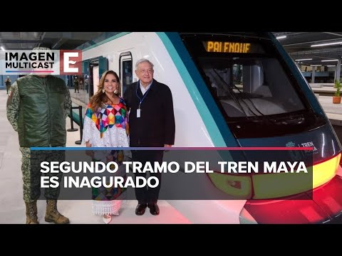 López Obrador inaugura nuevo tramo del Tren Maya