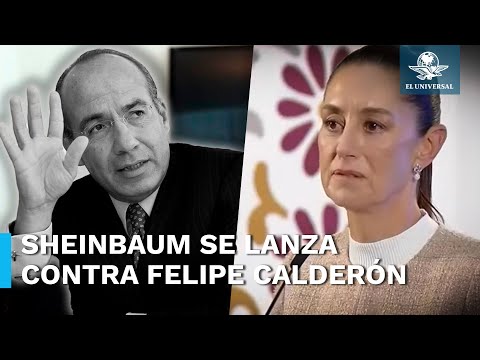 Cinismo, que Calderón diga que combatió al narcotráfico: Claudia Sheinbaum