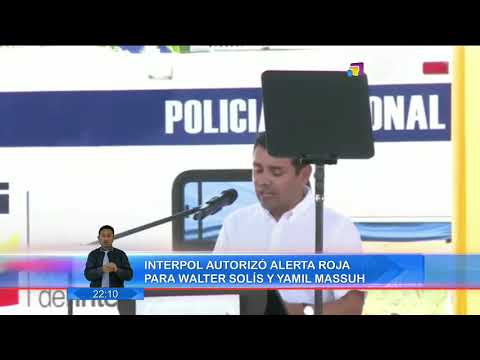 Interpol autorizó alerta roja para Walter Solís y Yamil Massuh