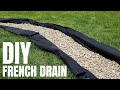 DIY French Drain  Cheap Yard Drainage Solution  pt. 1