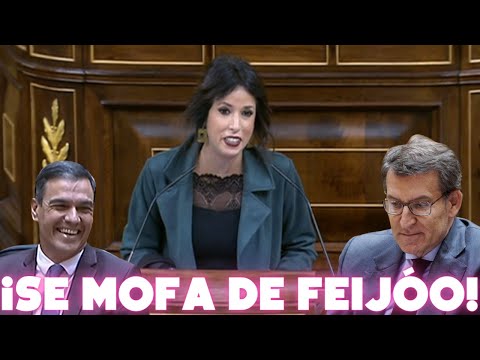 Una diputada de Podemos se MOFA de la última PIFIA de FEIJOO y lo deja MALPARADO