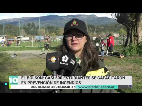 Casi 500 estudiantes se capacitaron en prevención de incendios en El Bolsón