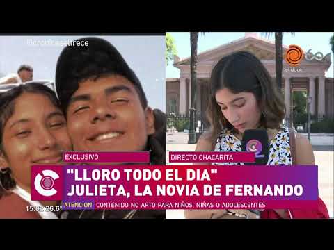 Julieta Rossi, la novia de Fernando Báez Sosa, fue al cementerio el Día de los enamorados